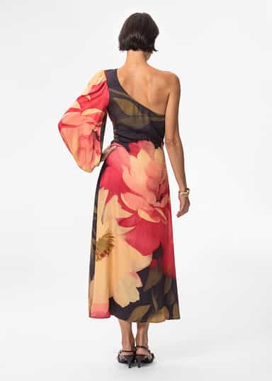 ZENDAYA Yksiolkaiminen mekko - Punainen 4 - Indiska