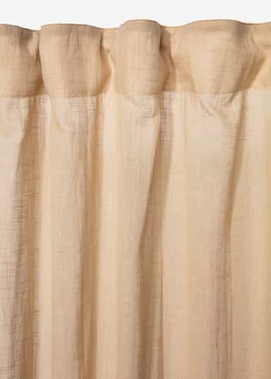 Piper Puuvillaverho 250 x 120 - Beige 2 - Indiska