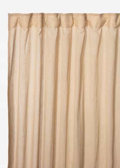 Piper Puuvillaverho 250 x 120 - Beige 1 - Indiska