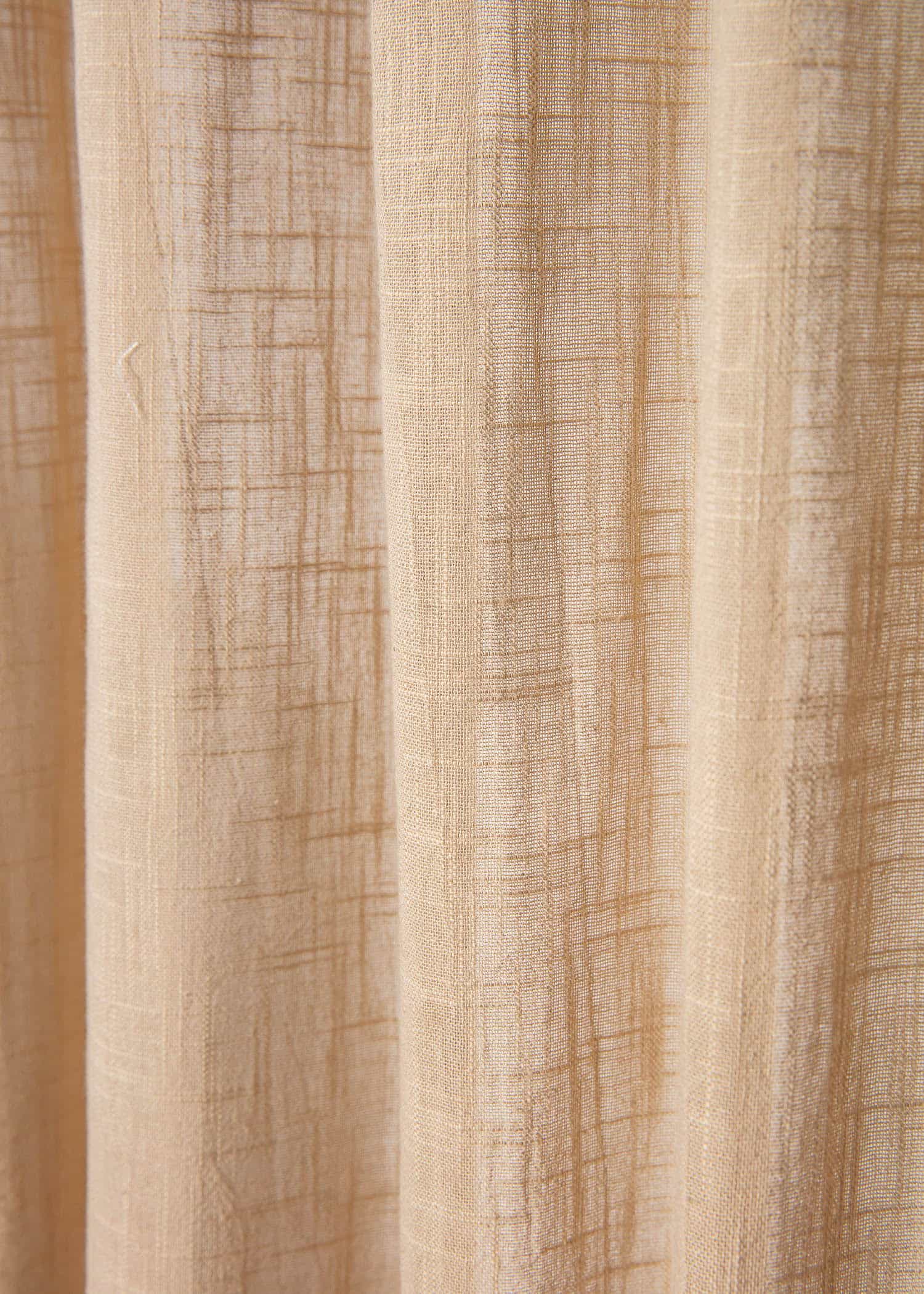 Piper Puuvillaverho 250 x 120 - Beige 3 - Indiska