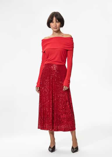 KIKI Punainen off shoulder -paita - Punainen 2 - Indiska