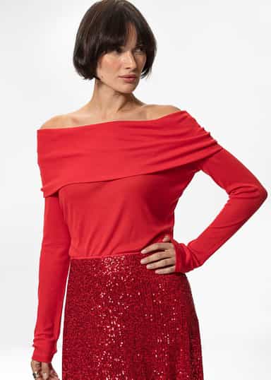 KIKI Punainen off shoulder -paita - Punainen 1 - Indiska