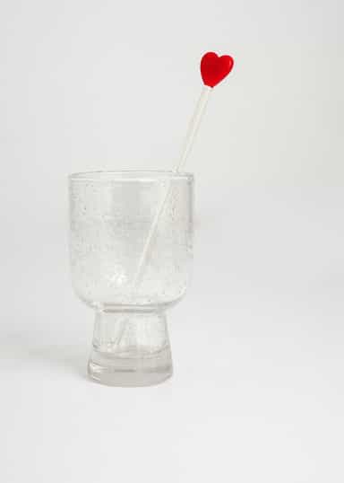 Drink Drinkpinnar i glas 4-pack - Röd 3 - Indiska