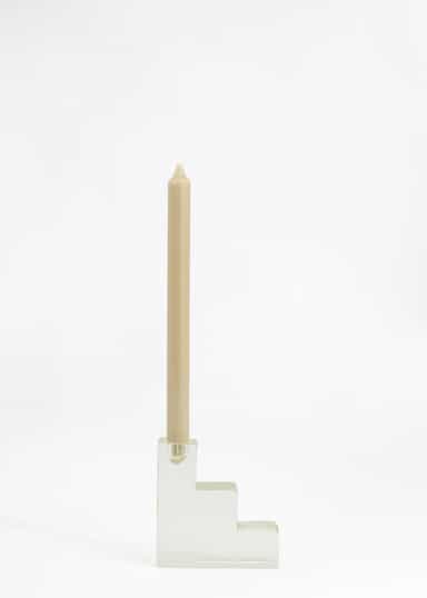 ISA Handgjord ljusstake i glas - Multi 2 - Indiska