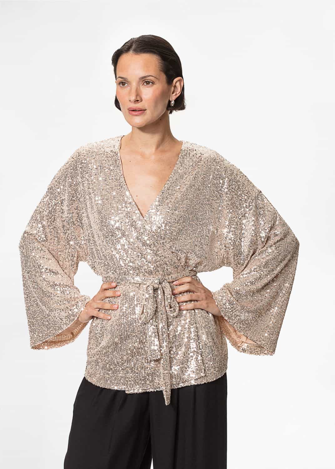DAYNA Paljettblazer - Beige 1 - Indiska