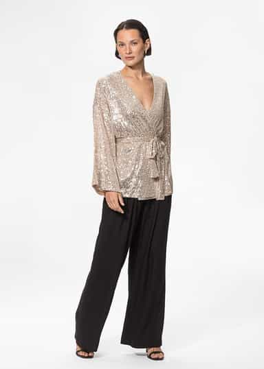 DAYNA Paljettblazer - Beige 3 - Indiska