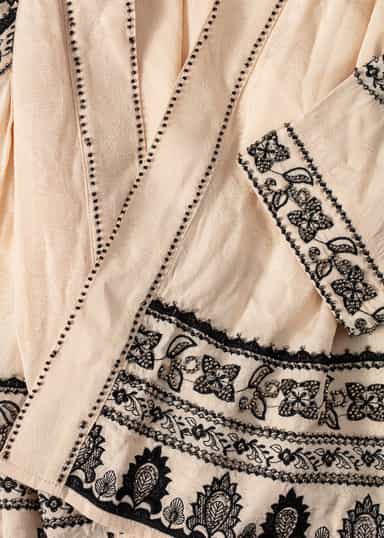 6E Jacquard-vävd jacka - Beige NO - Indiska