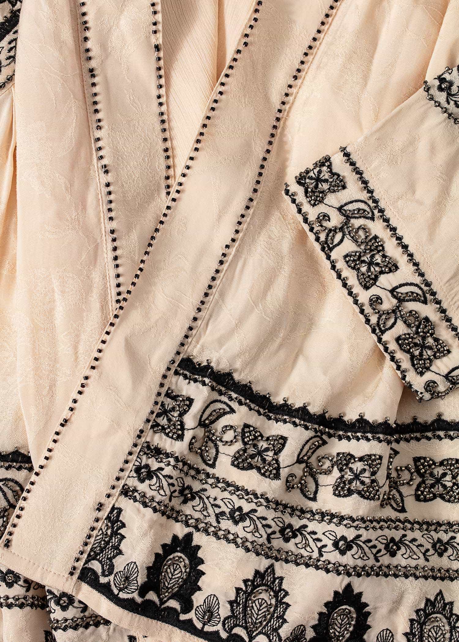 6E Jacquard-vävd jacka - Beige NO - Indiska
