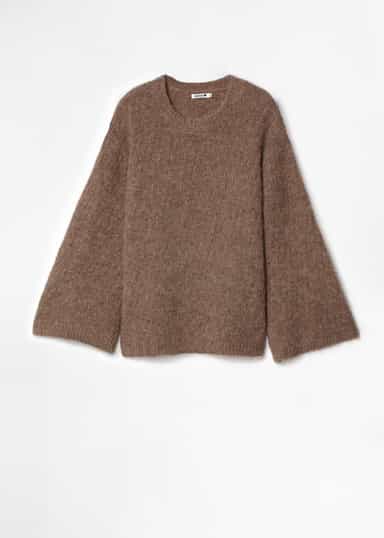 JEN Stickad tröja i alpacka-mix - Beige 2 - Indiska