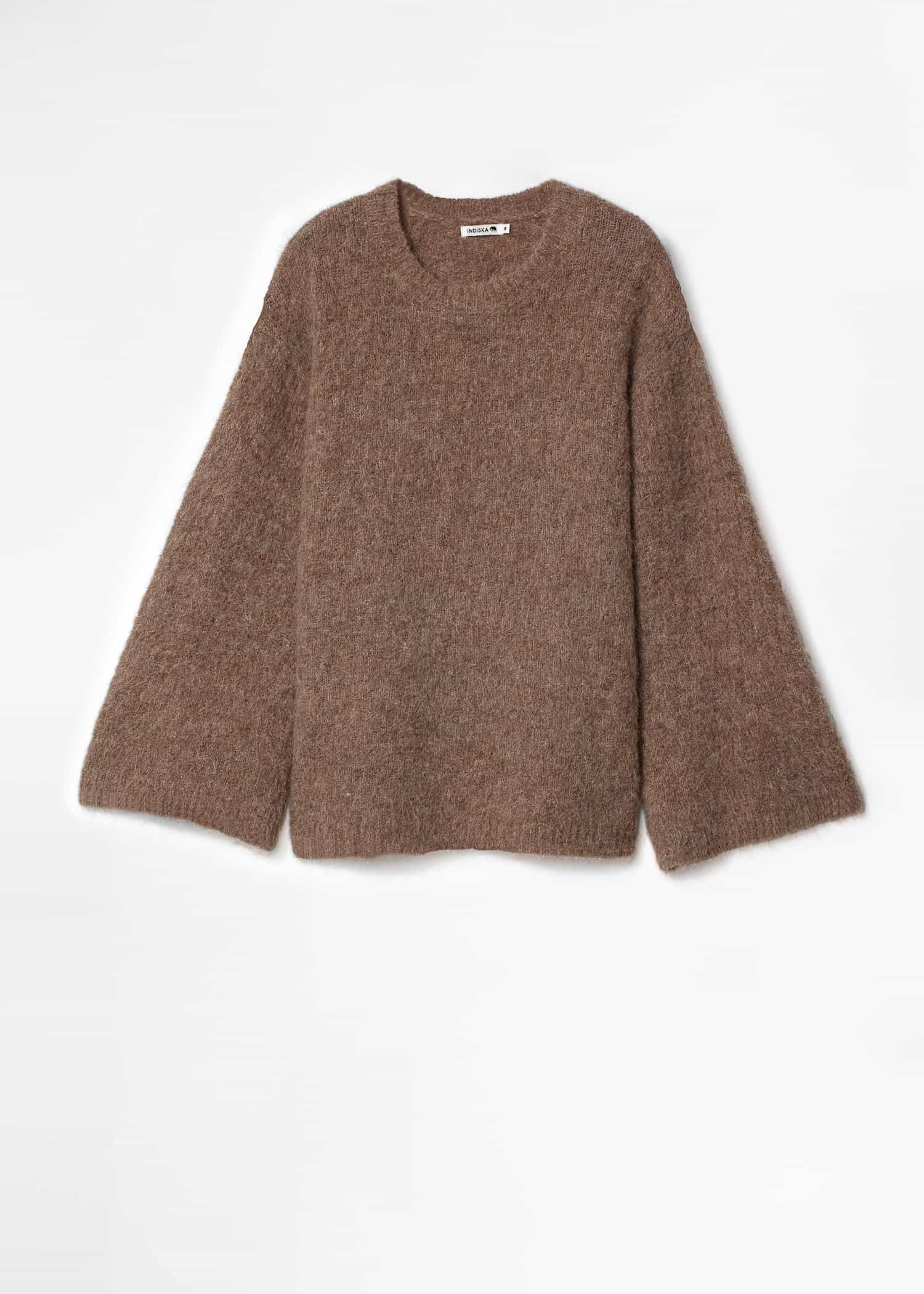 JEN Stickad tröja i alpacka-mix - Beige 2 - Indiska