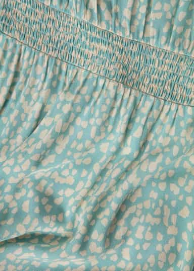 AMBER Pitkä kuviollinen mekko - Sininen 6 - Indiska