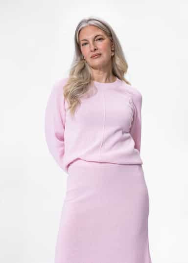 Lana Rosa stickad tröja - Rosa 2 - Indiska