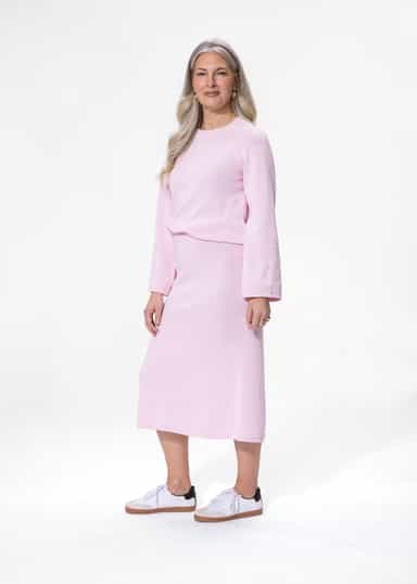 Lana Rosa stickad tröja - Rosa 5 - Indiska
