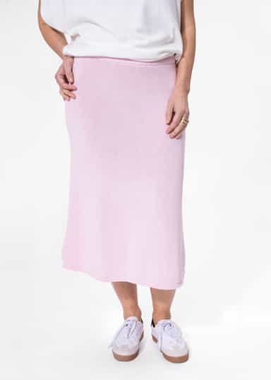 Lana Rosa stickad kjol - Rosa 4 - Indiska