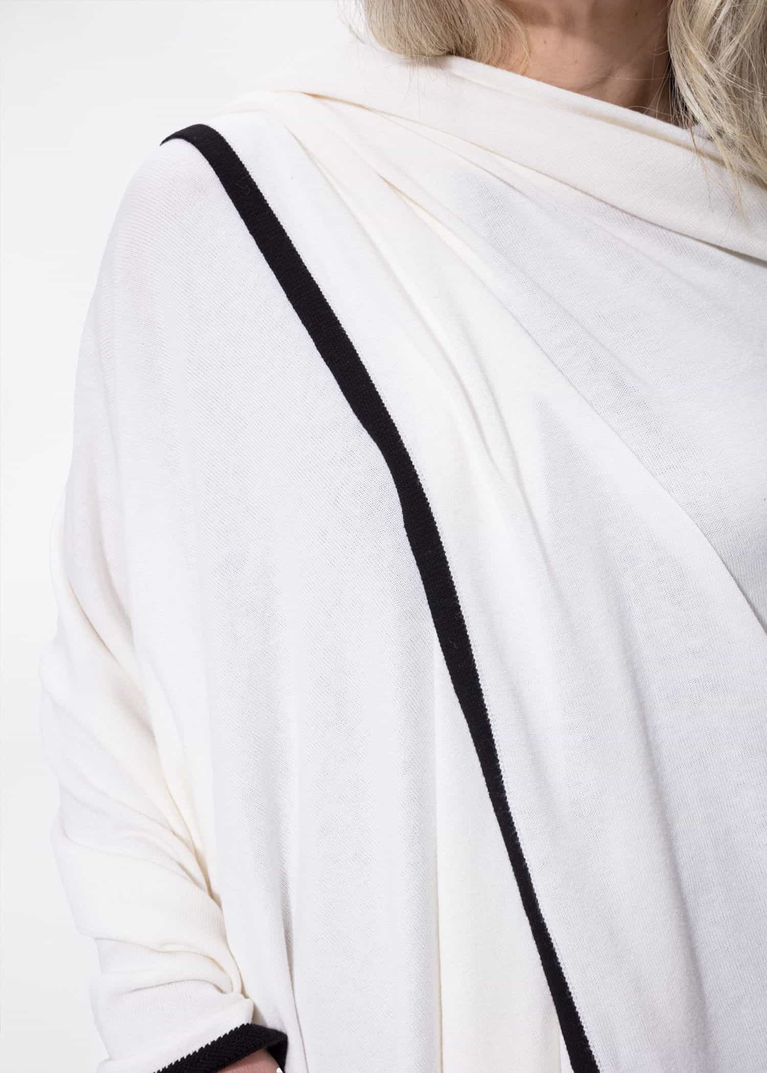 EVY Poncho puuvillasta ja viskoosista - Beige 3 - Indiska