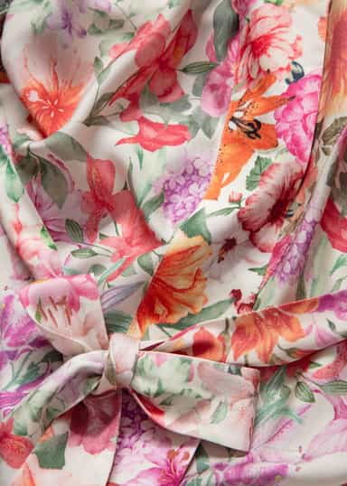 ASTRID Blommig kimono - Rosa 8 - Indiska