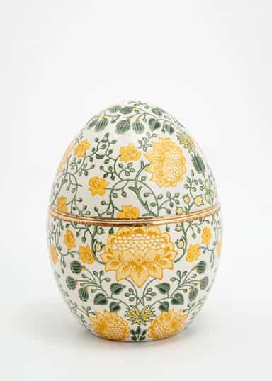 CERAMIC Käsinmaalattu pääsiäismuna - Keltainen 1 - Indiska