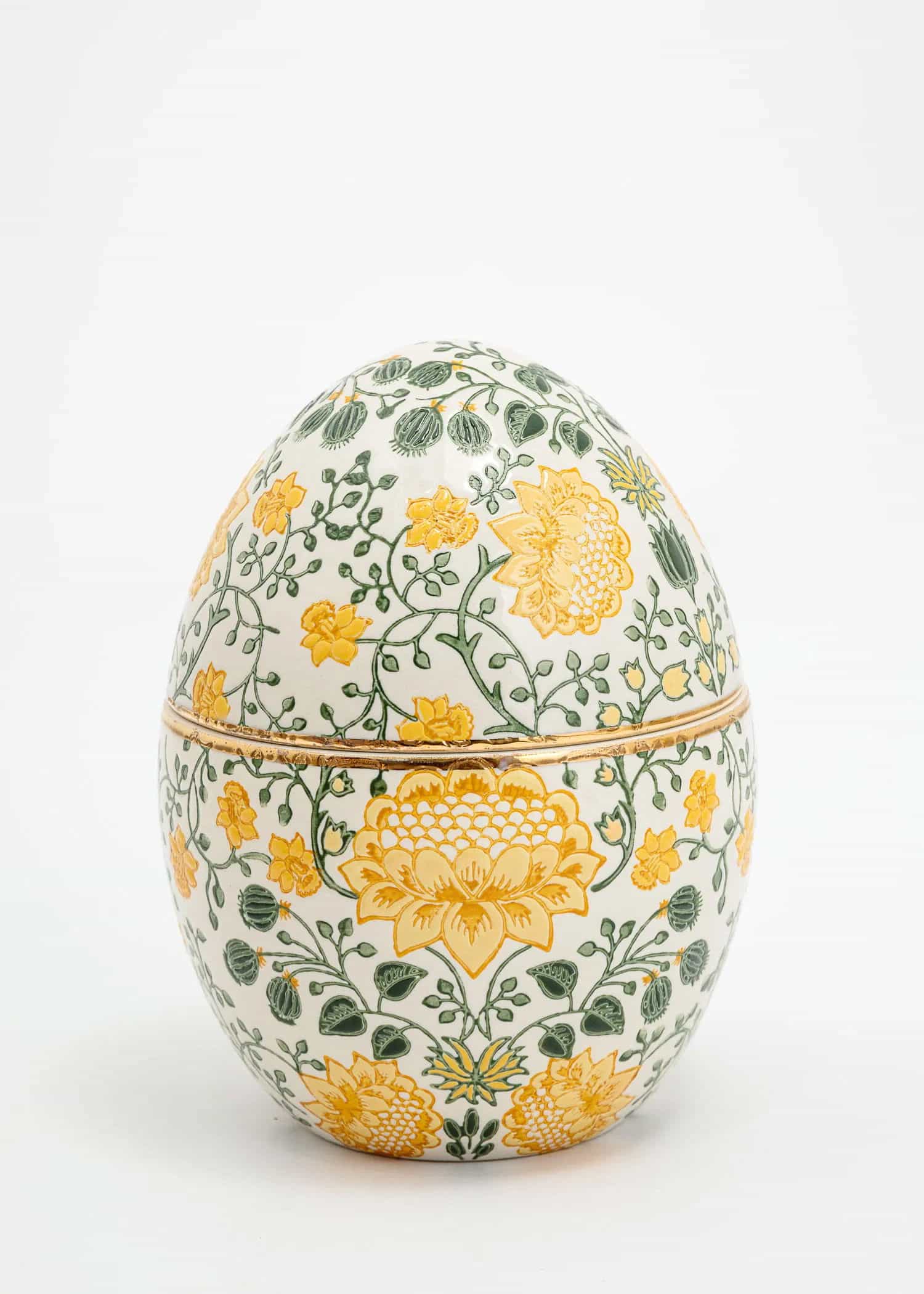 CERAMIC Käsinmaalattu pääsiäismuna - Keltainen 1 - Indiska