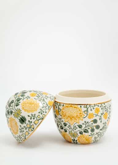 CERAMIC Käsinmaalattu pääsiäismuna - Keltainen 2 - Indiska
