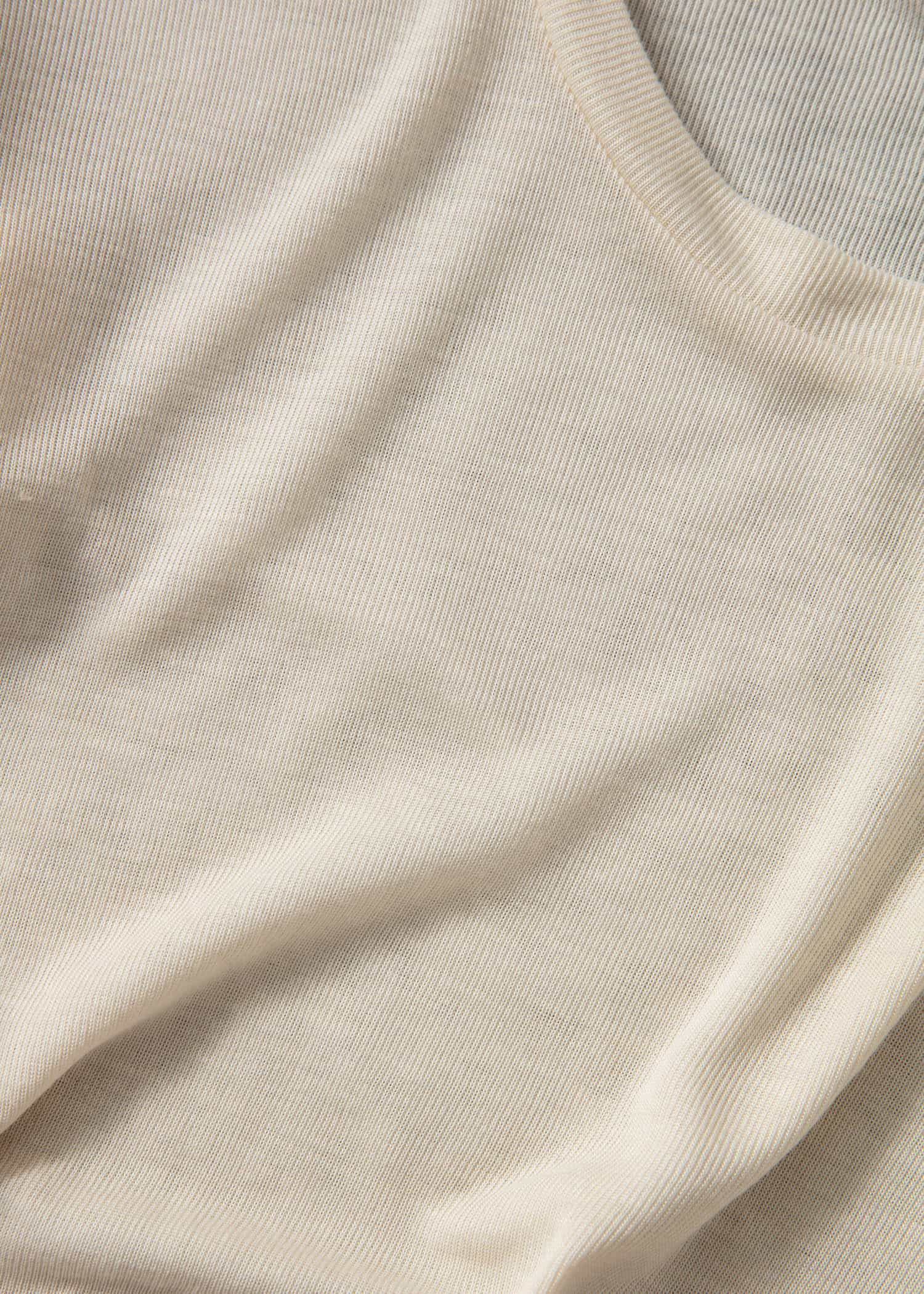 ELLEN Långärmad off-white tröja - Vit 2 - Indiska