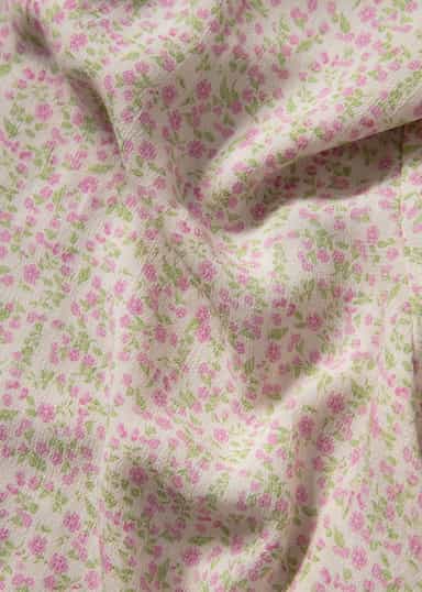 SAMIRA Blommig kortärmad tunika - Rosa 2 - Indiska