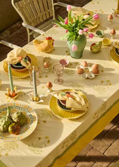 EGGPLATE Handmålat äggfat - Multi 3 - Indiska