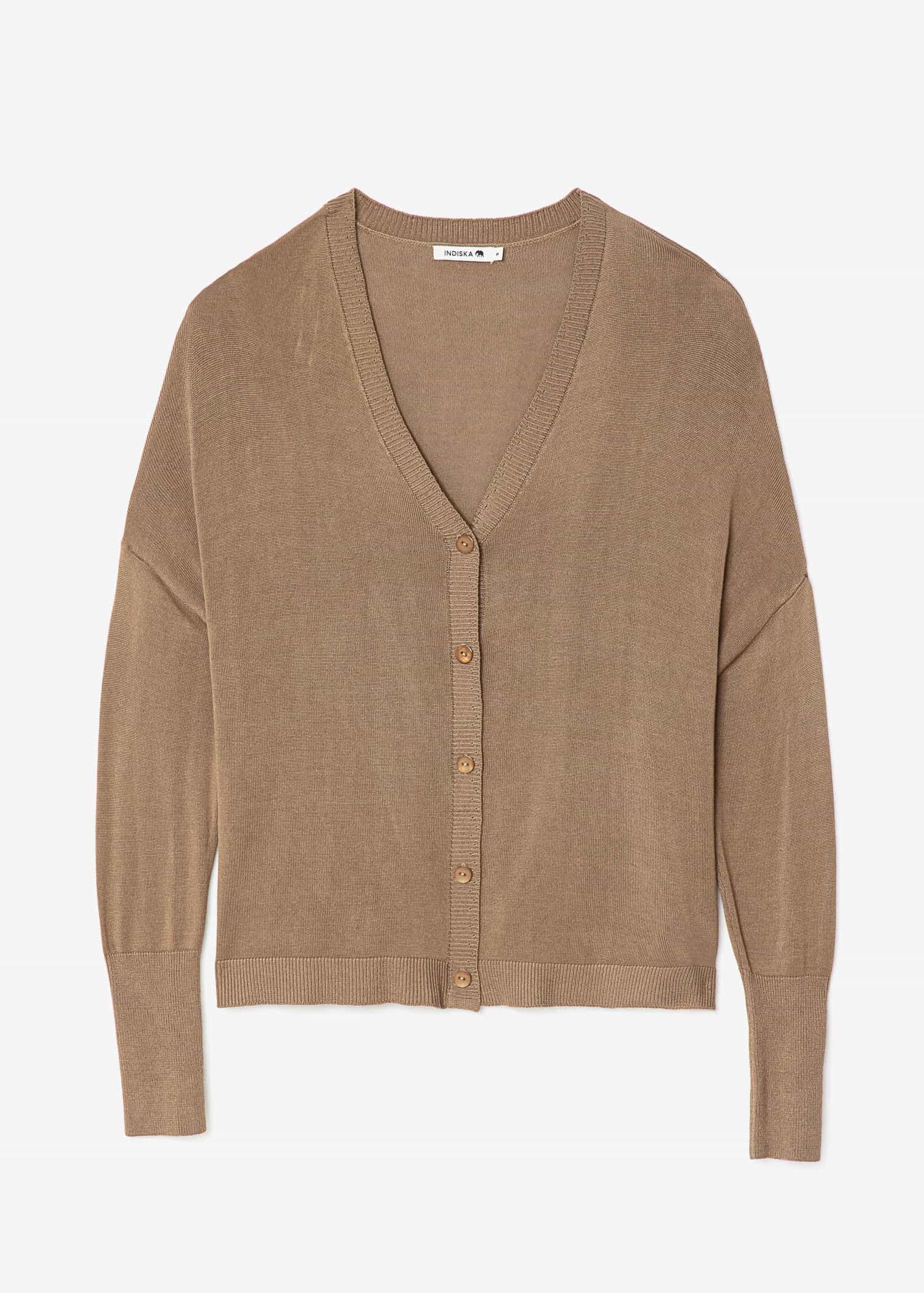 Agneta Neulottu neuletakki - Beige 1 - Indiska