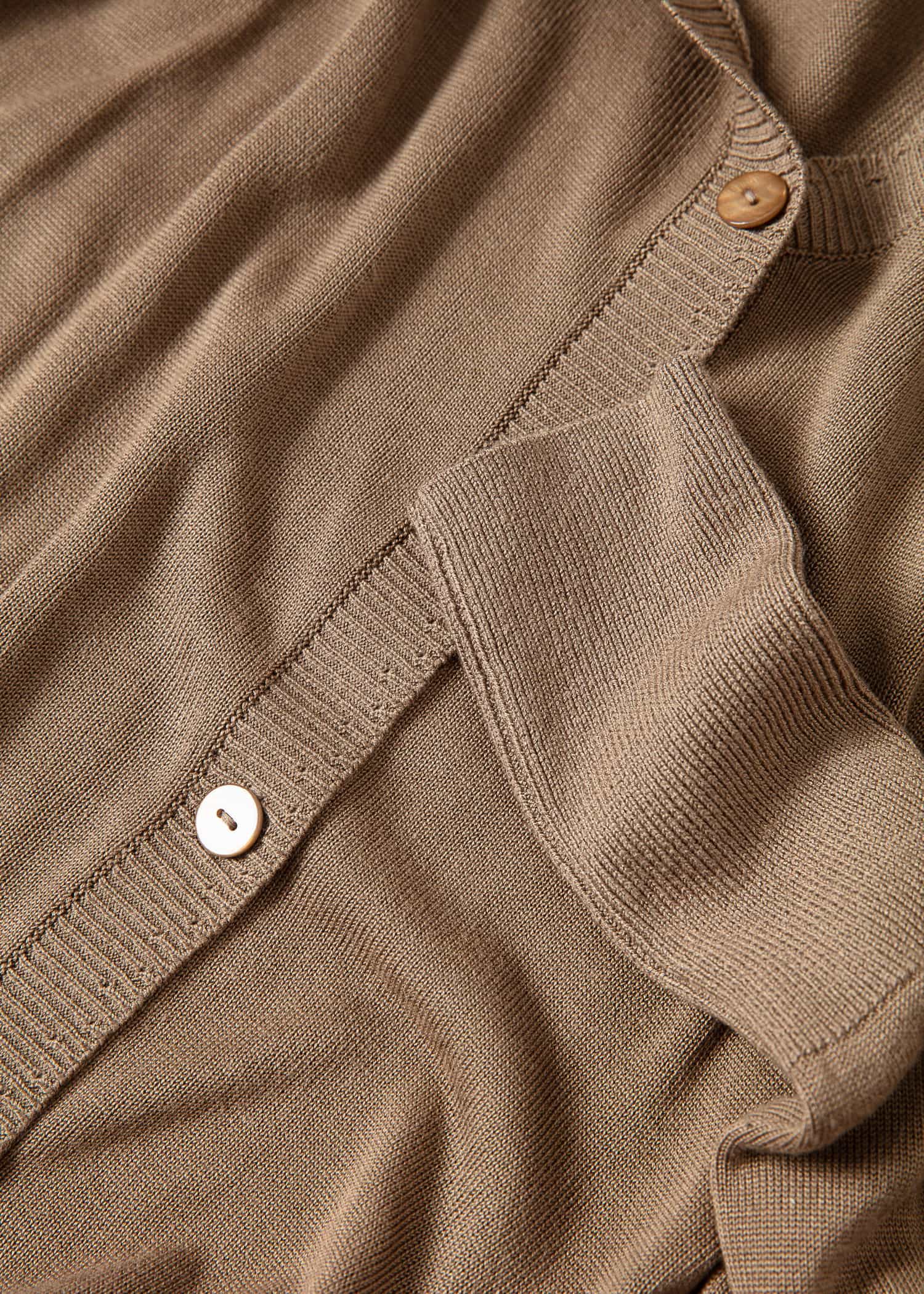 Agneta Neulottu neuletakki - Beige 2 - Indiska