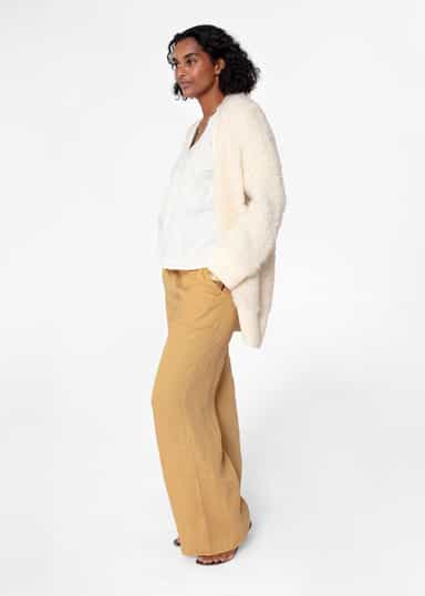 ONA Boucléstickad cardigan - Vit 4 - Indiska