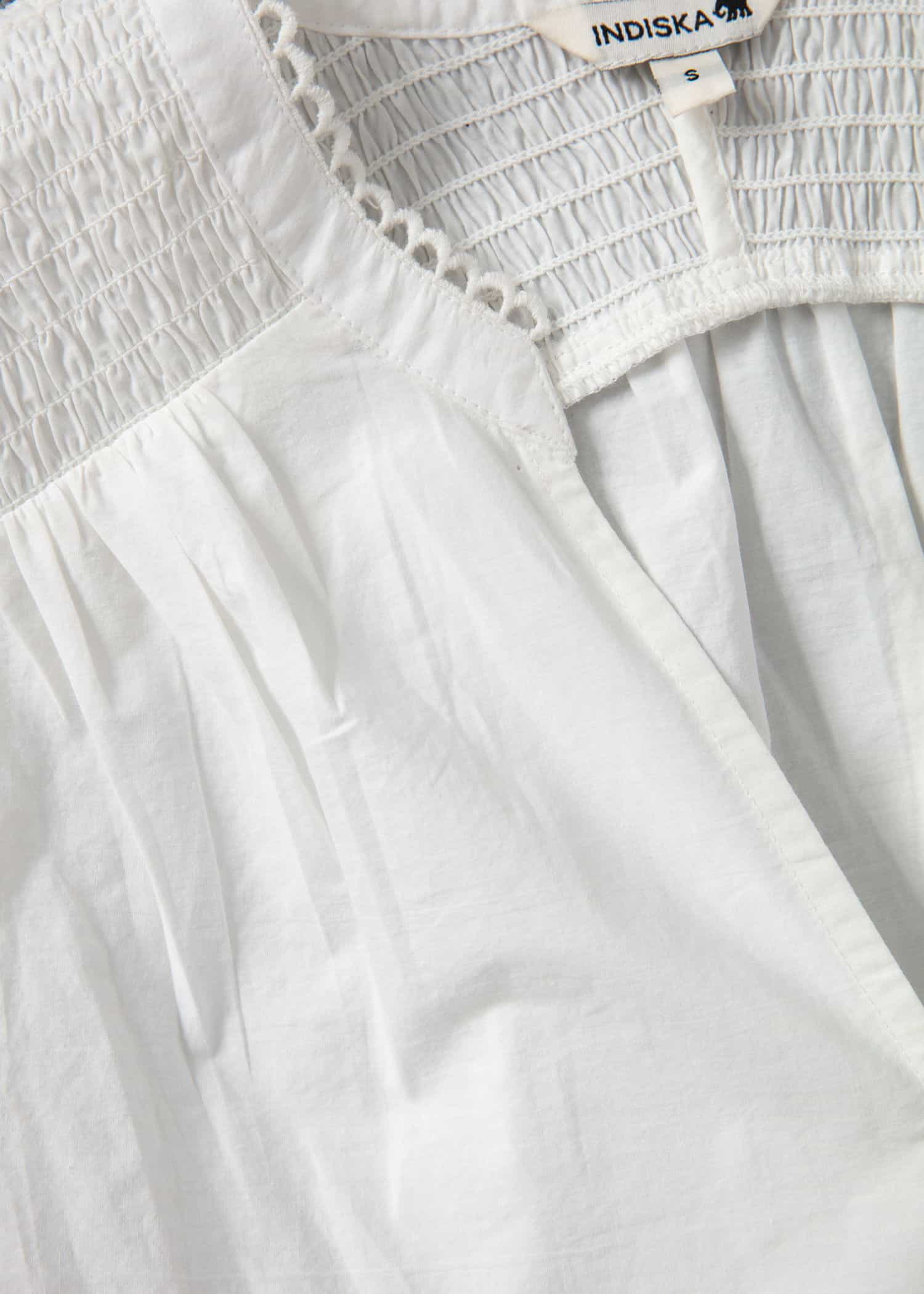 ARIELLE Brodert bluse - Hvit 7 - Indiska