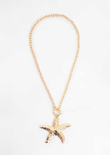 SEA Halsband med sjöstjärna - Guld 2 - Indiska