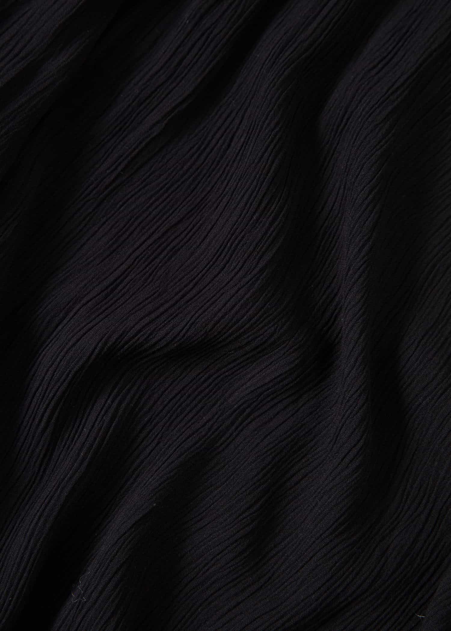 RUBY Svart kaftan med volang - Svart 8 - Indiska