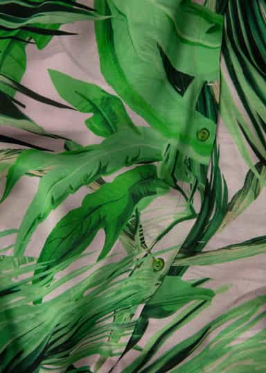 PINEAPPLE Mönstrad lång kaftan - Grön 6 - Indiska