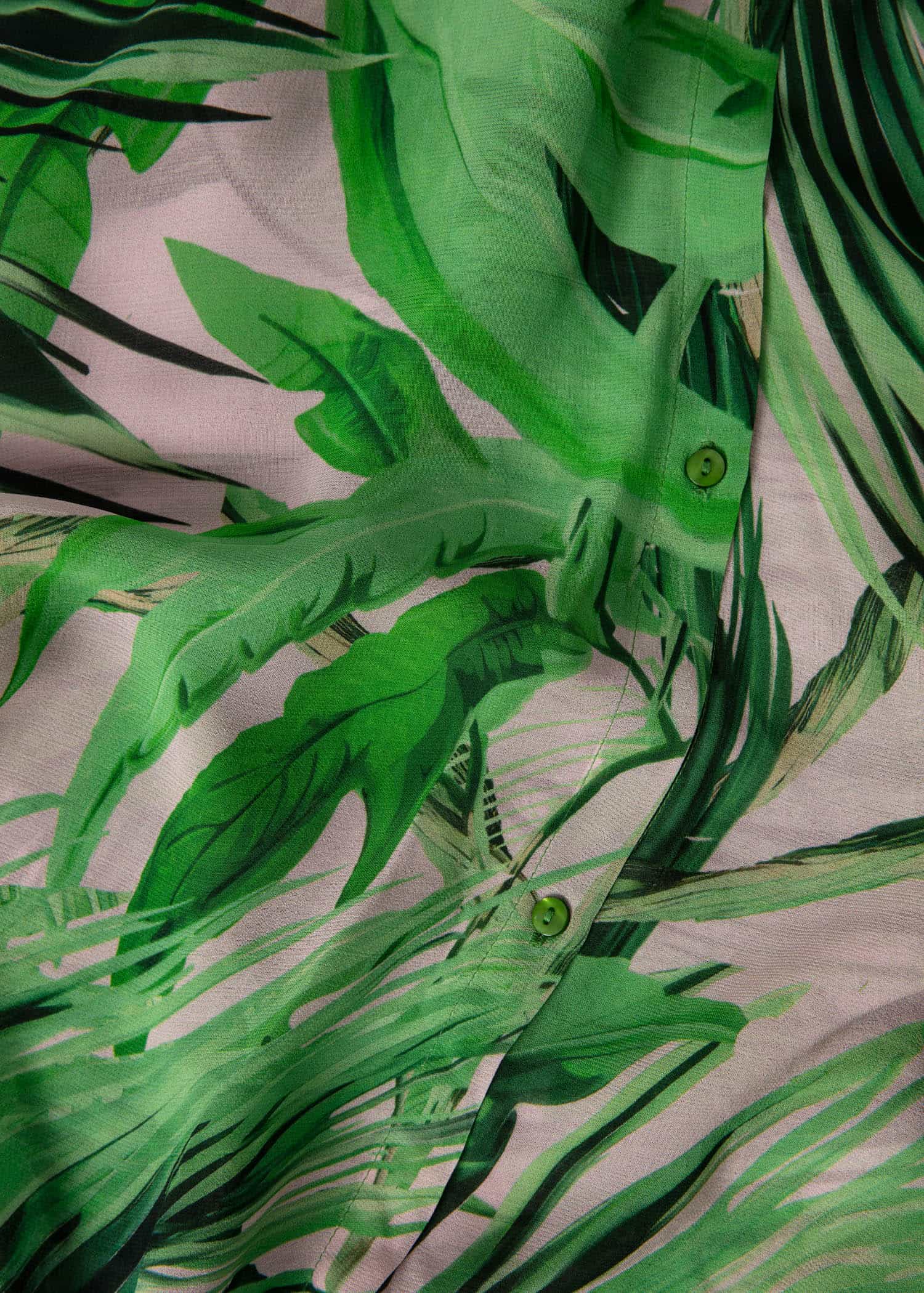 PINEAPPLE Mönstrad lång kaftan - Grön 6 - Indiska