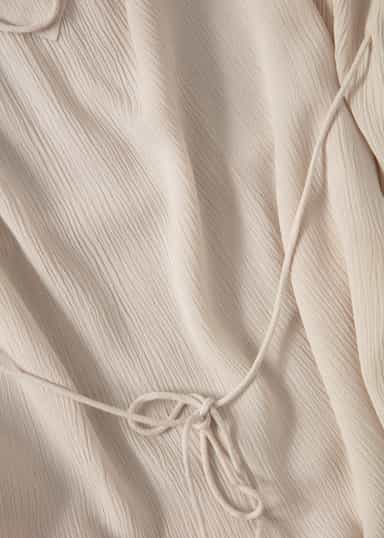 RUBY Beige tunika med volang - Beige 7 - Indiska