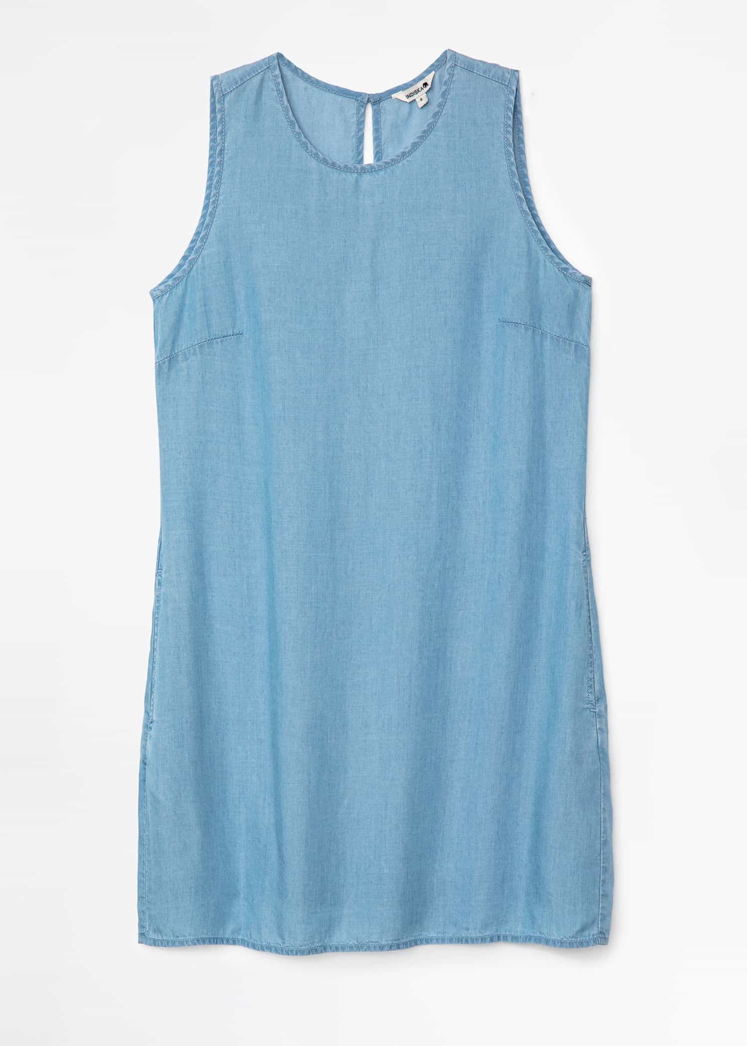 KAMRYN Blå tunika i tencel  - Blå 1 - Indiska