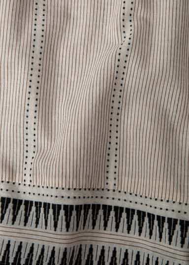 DONNA Jacquardmönstrade byxor  - Beige 5 - Indiska