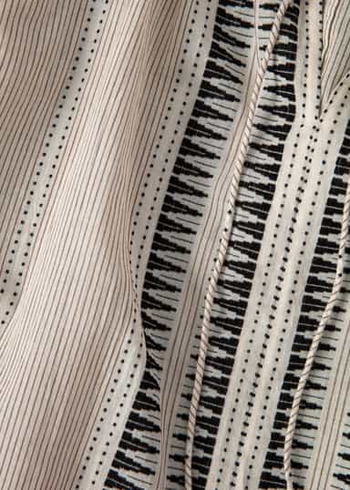 DONNA Pitkä jakardikuvioitu mekko - Beige 8 - Indiska