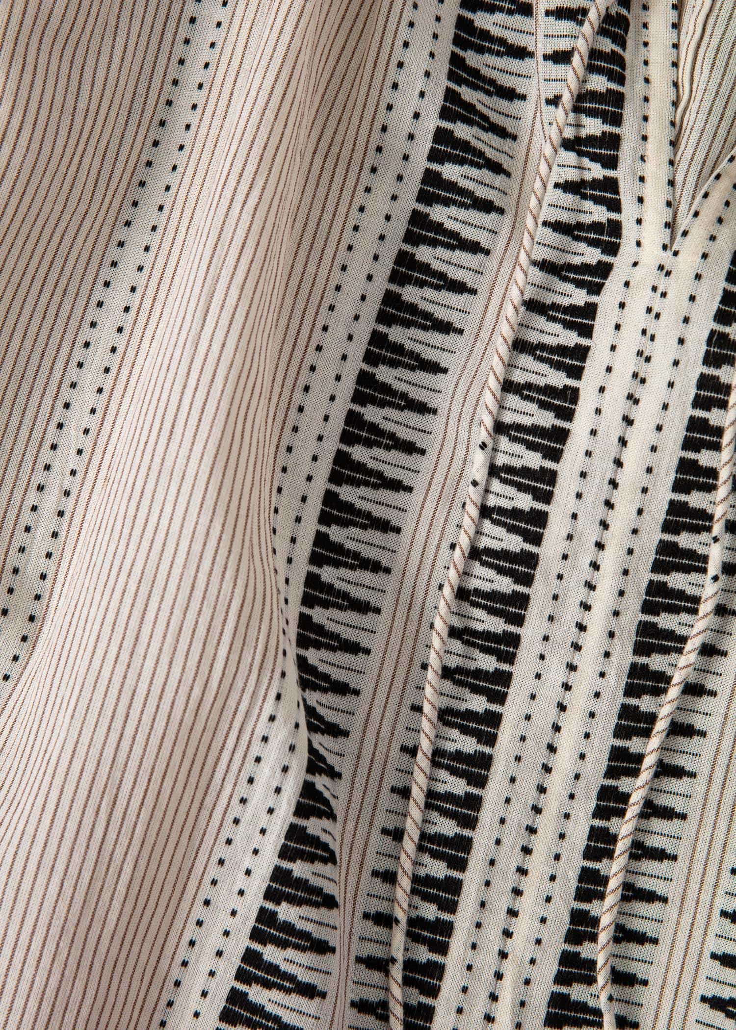DONNA Pitkä jakardikuvioitu mekko - Beige 8 - Indiska