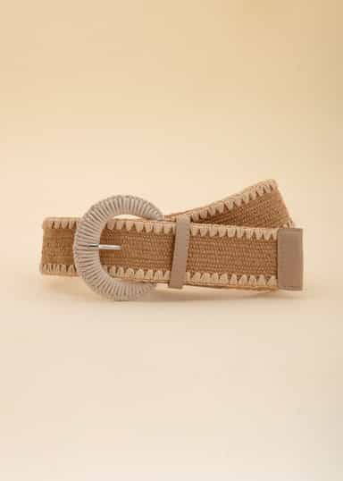 STRAW Stråbelte - Beige 1 - Indiska