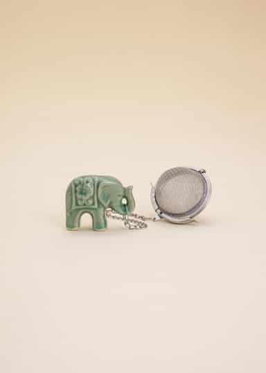 ELEPHANT Elefantformet tesil - Grønn 1 - Indiska