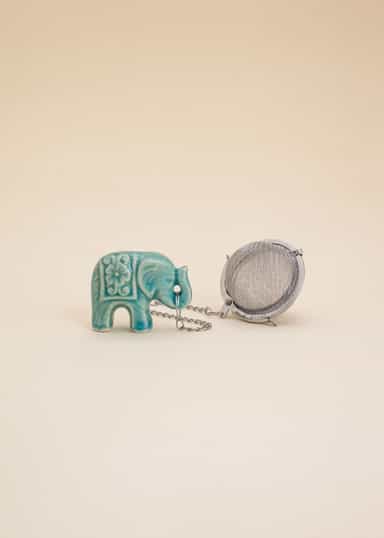 ELEPHANT Tesil med elefant - Blå 1 - Indiska