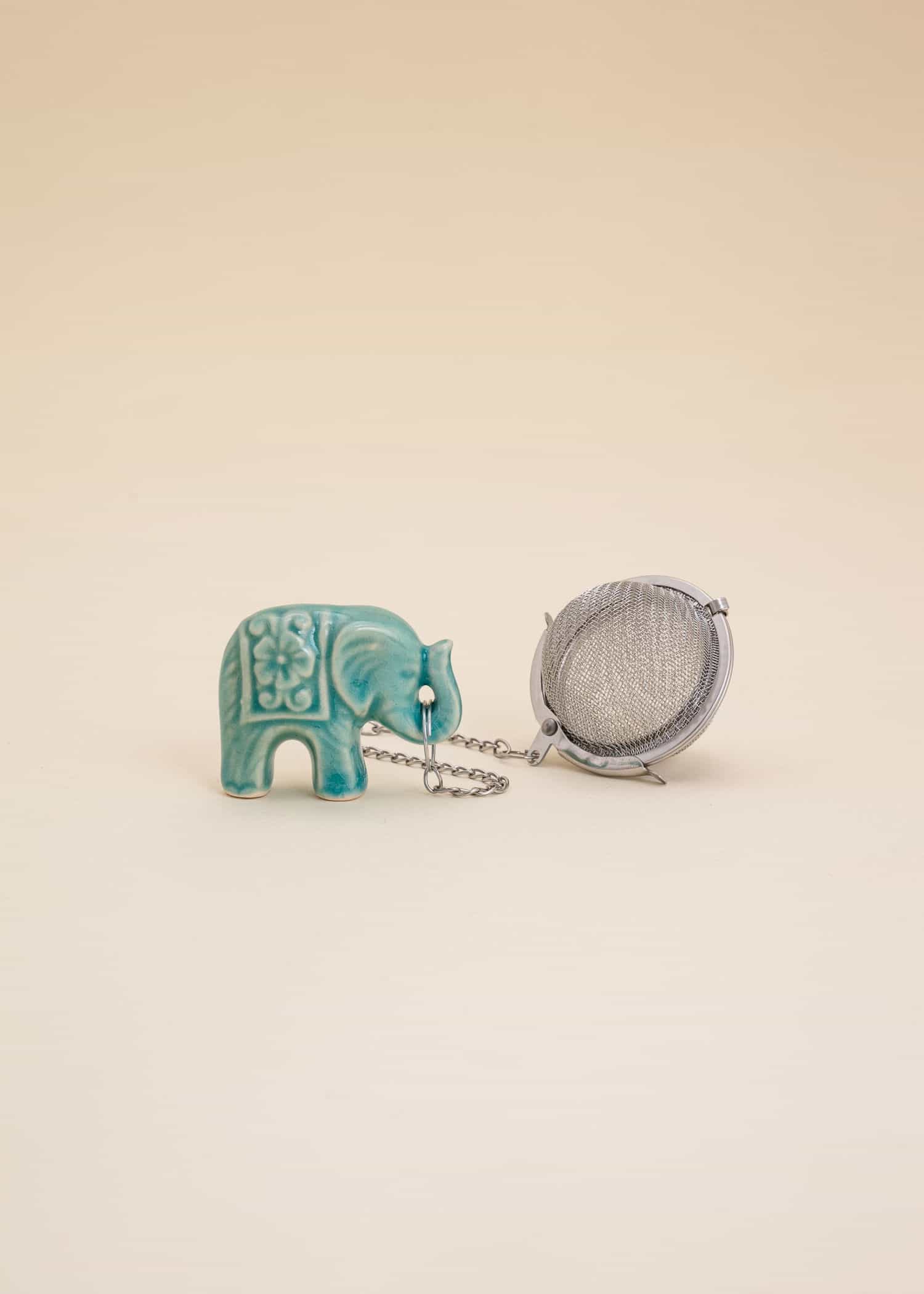ELEPHANT Tesil med elefant - Blå 1 - Indiska