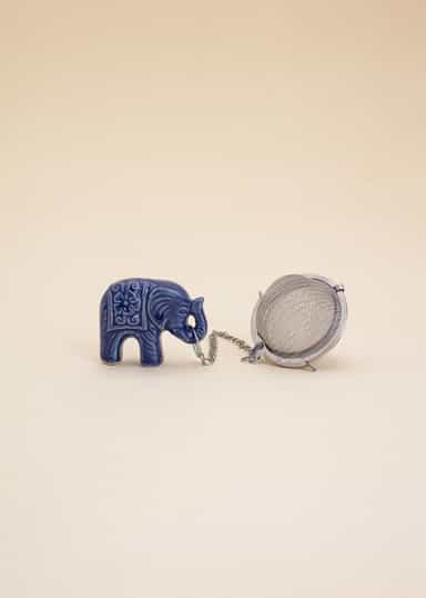ELEPHANT Tesil med elefant - Blå 1 - Indiska