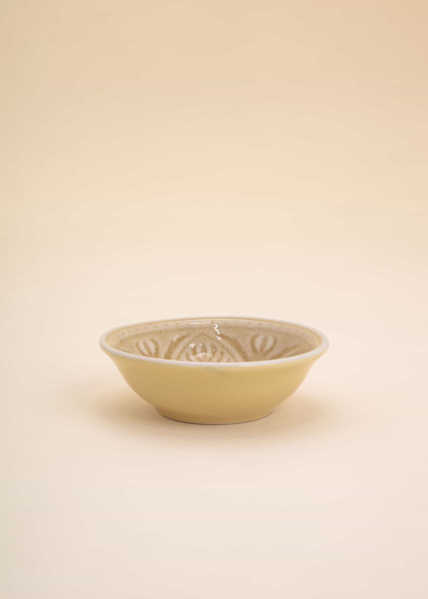 MASA Kuviollinen pikkukulho - Beige 2 - Indiska