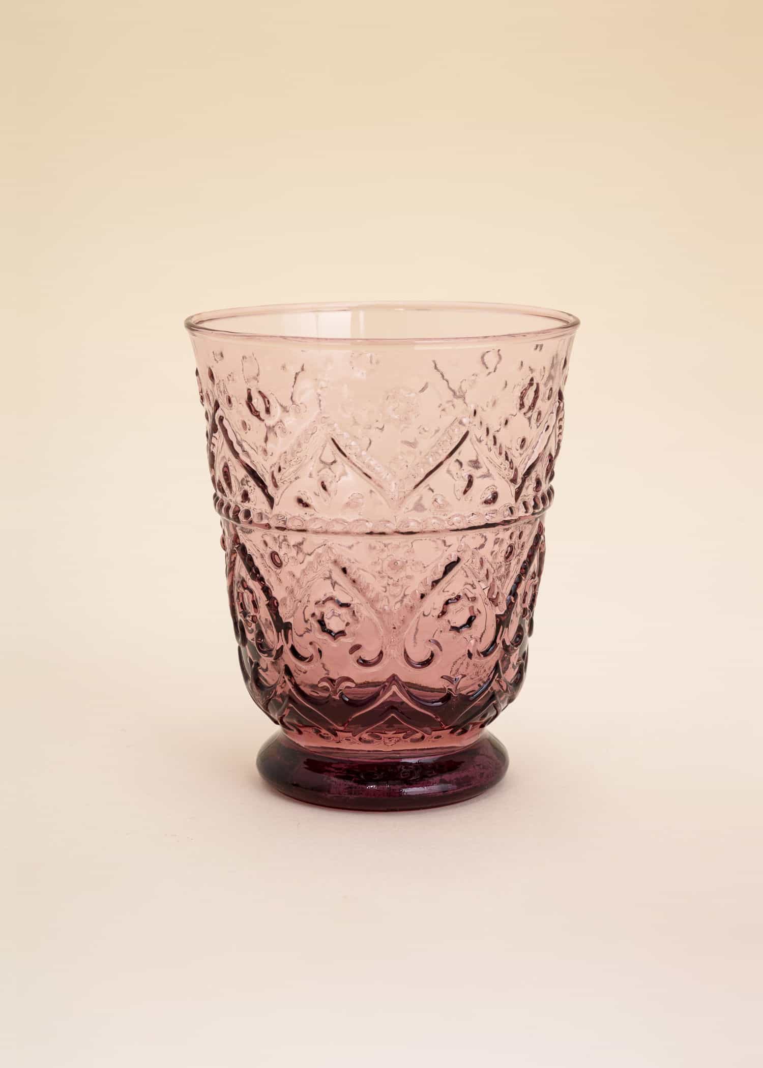 BOMBAY Handblåst dricksglas - Lila 1 - Indiska