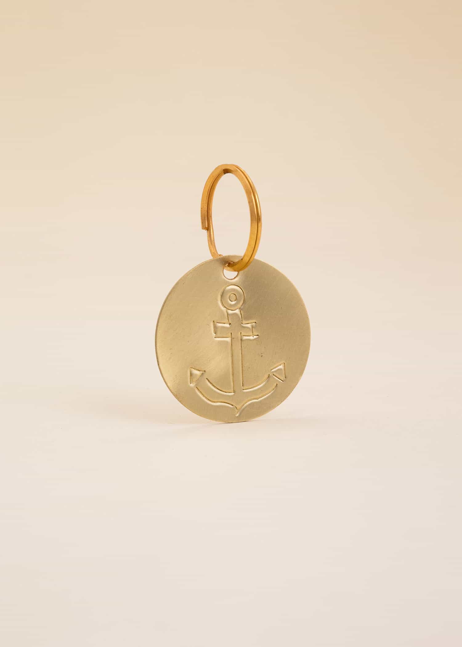 BRASS Nyckelringsdekoration i mässing - Guld 1 - Indiska
