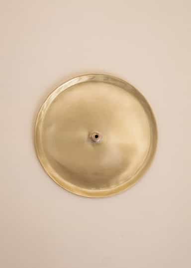 BRASS Messinkinen suitsukepidike - Kulta 2 - Indiska
