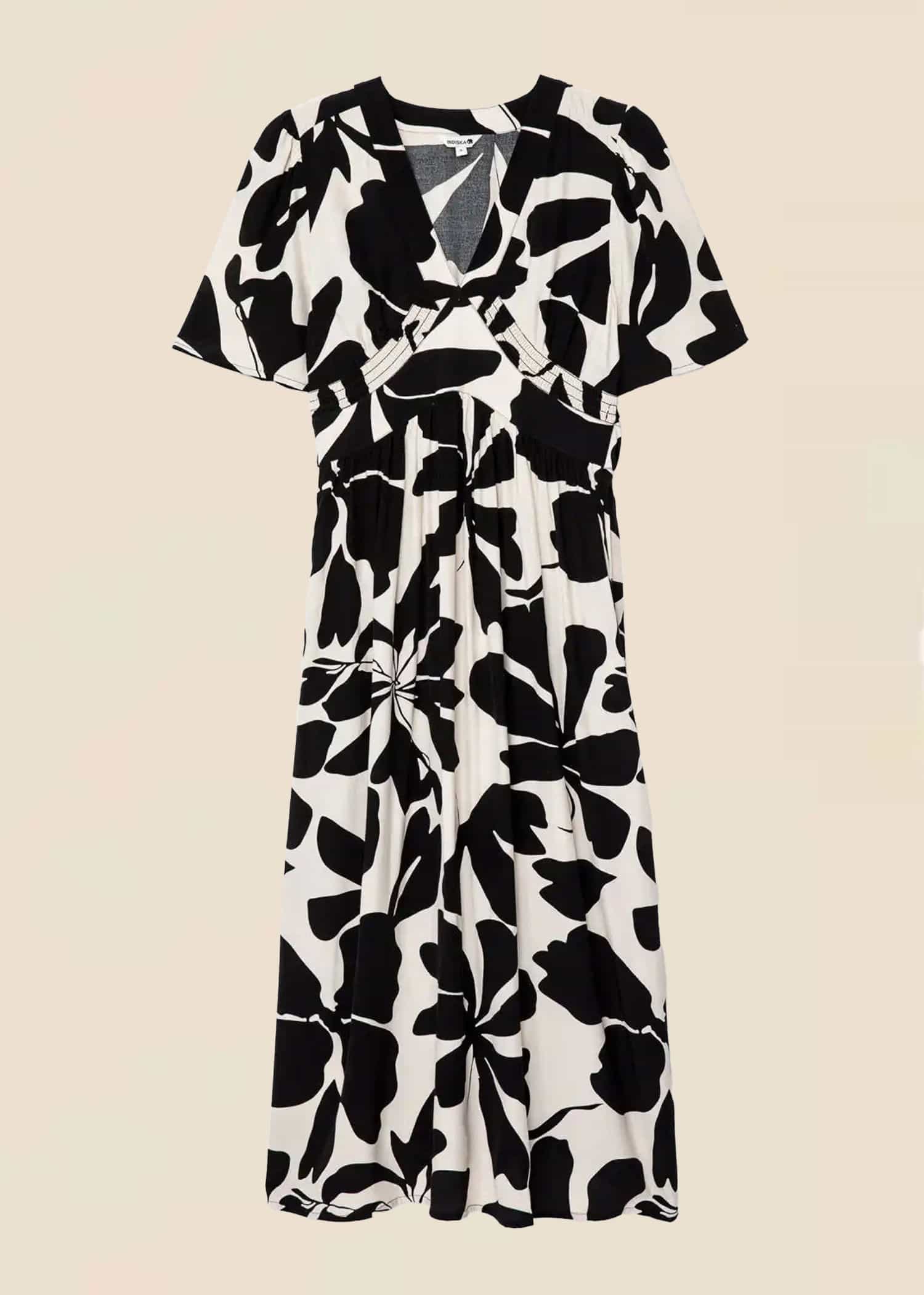 ILDA Kuviollinen midimekko - Musta 1 - Indiska