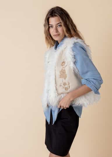 KIENNA Shirt in tencel lyocell - Blå 3 - Indiska